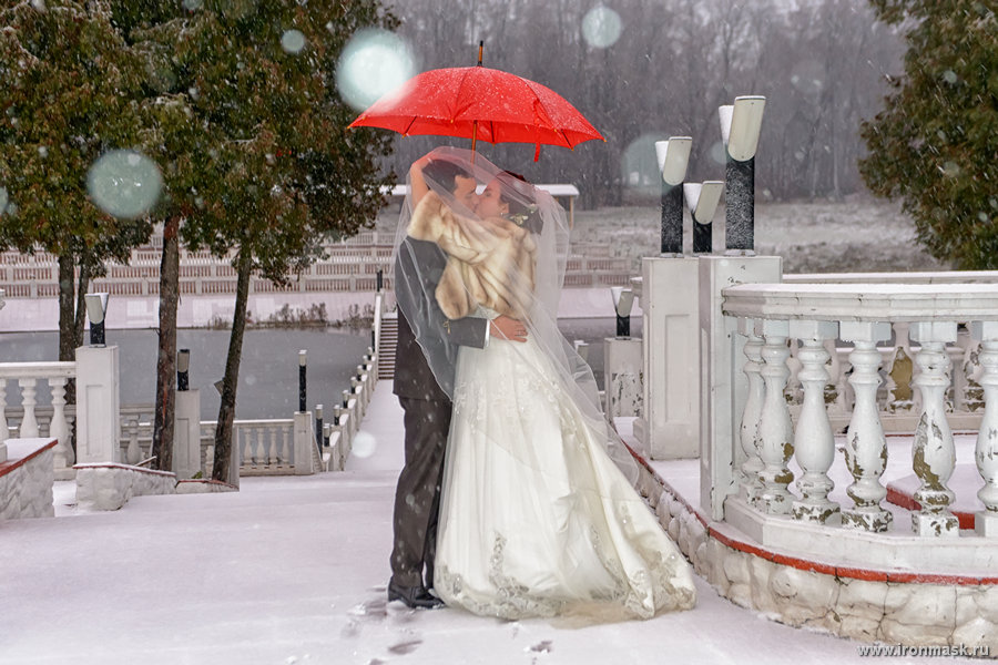 Свадьба в снежную погоду